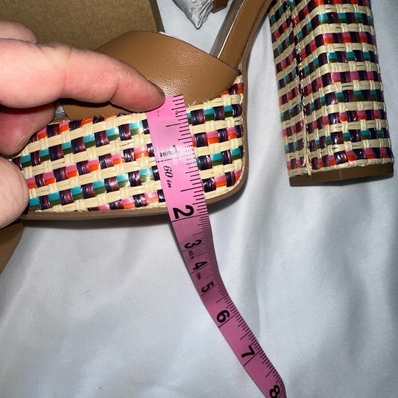 Steve MADDEN MULTI COLORED PLATFORM BLOCK HEELS - Picture 4 of 7